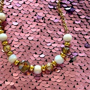 Pearl and crystal necklace